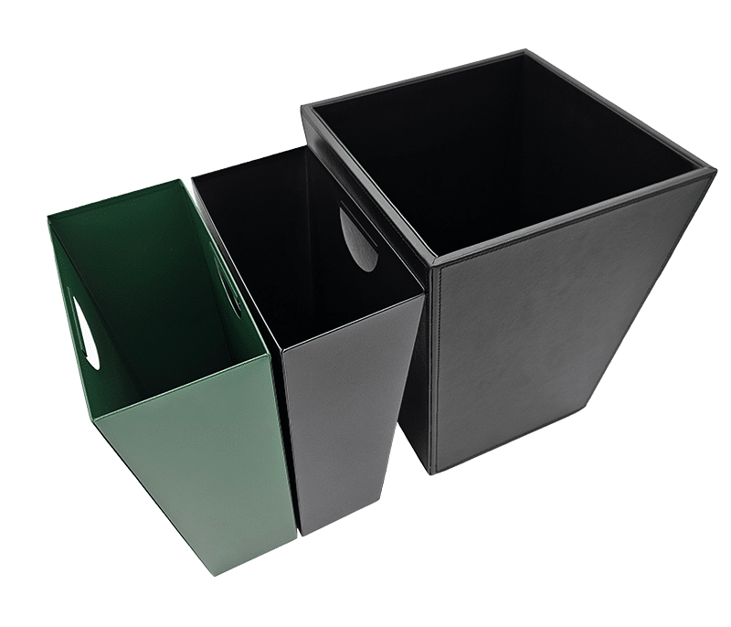Decotel PU Leather Recycling Bin - Image 2